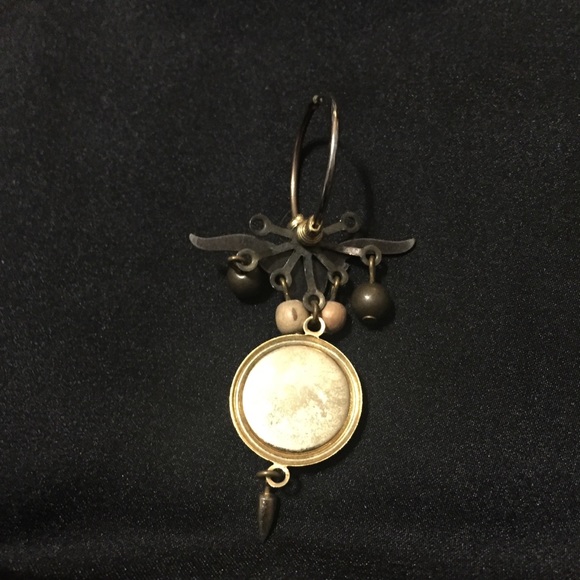 Unique Western-style dangle hoop earrings - Picture 3 of 5